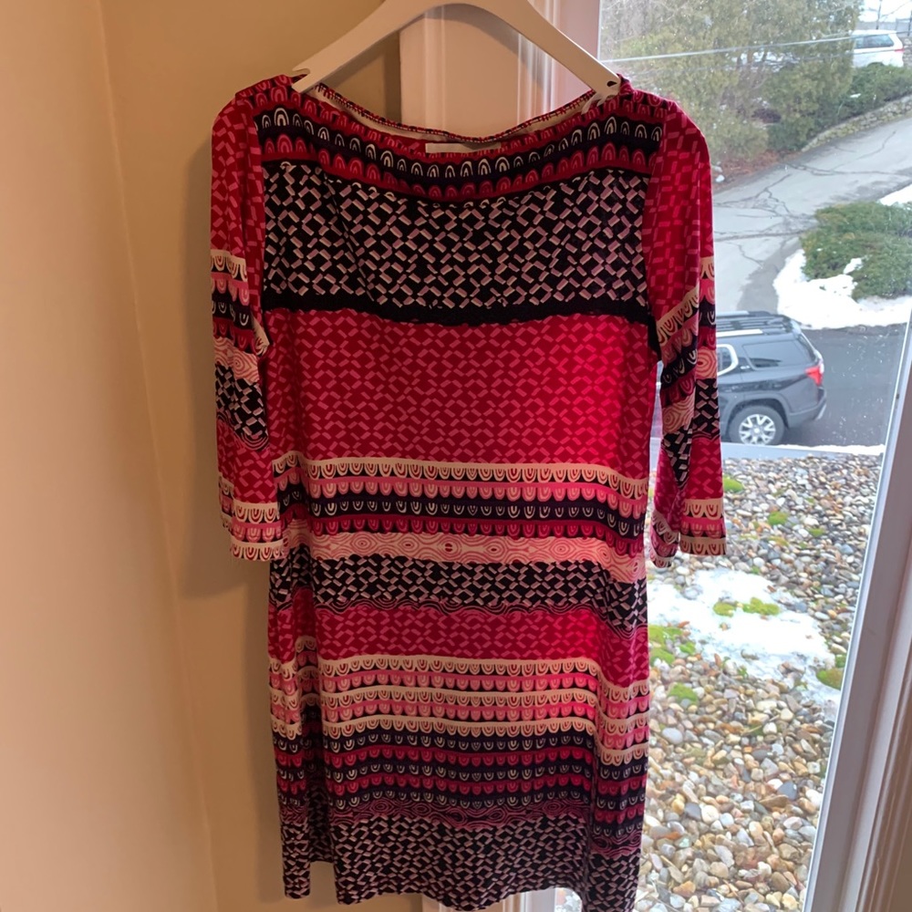 Donna Morgan pink and navy Dress